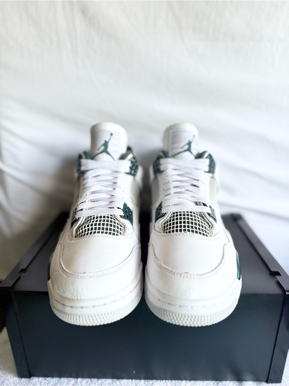 AUTHENTIC Jordan 4 Retro Oxidized Green size 11 FQ8138-103 2023 PRE-OWNED - Picture 7 of 8